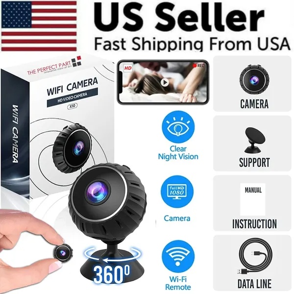 Mini Hidden Spy Nanny Camera Wireless Nanny Cam WiFi Home Security HD 1080P DVR - Image 4