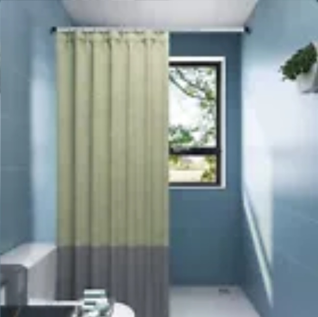 50-410cm Shower Curtain Rail Pole Heavy Duty Extendable Tension Rod No Drilling - Image 4