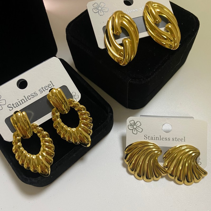 Minimalist Stainless Steel Jewelry Earrings - Image 4