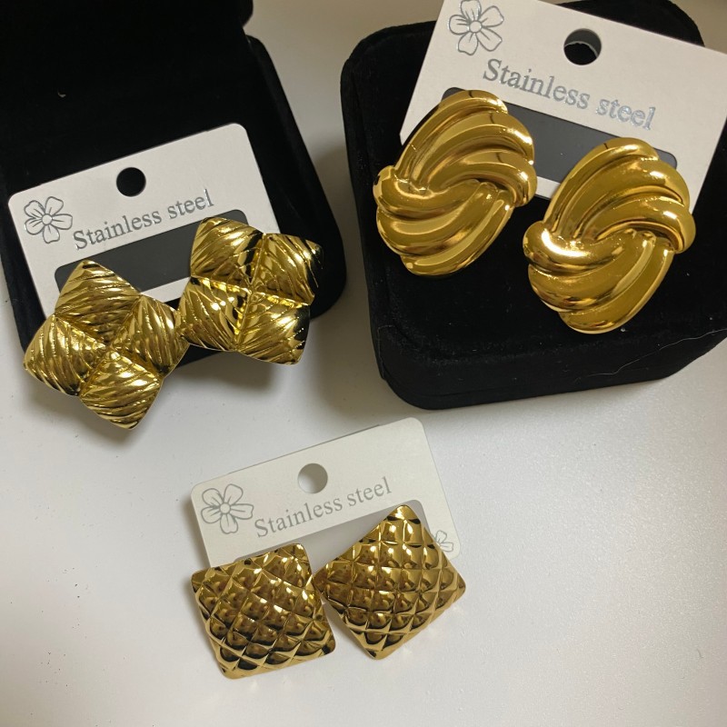 Minimalist Stainless Steel Jewelry Earrings - Image 2