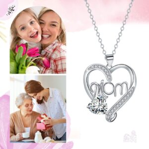 Jewelry Heart-shaped Pendant MOM Necklace For Women Mother's Day