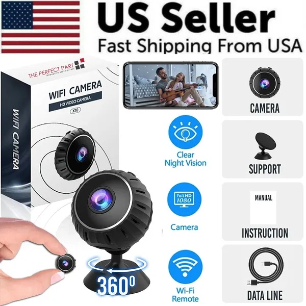 Mini Hidden Spy Nanny Camera Wireless Nanny Cam WiFi Home Security HD 1080P DVR - Image 5